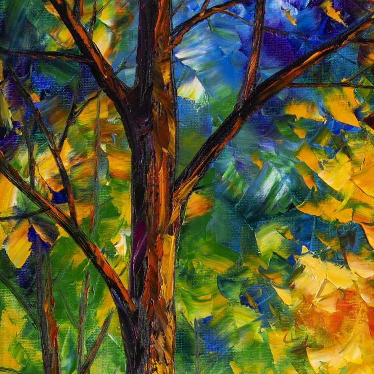 autumn landscape oil painting