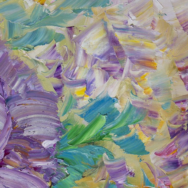flower oil painting peony textured canvas art