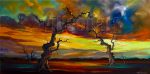 landscape tree large canvas painting home decor