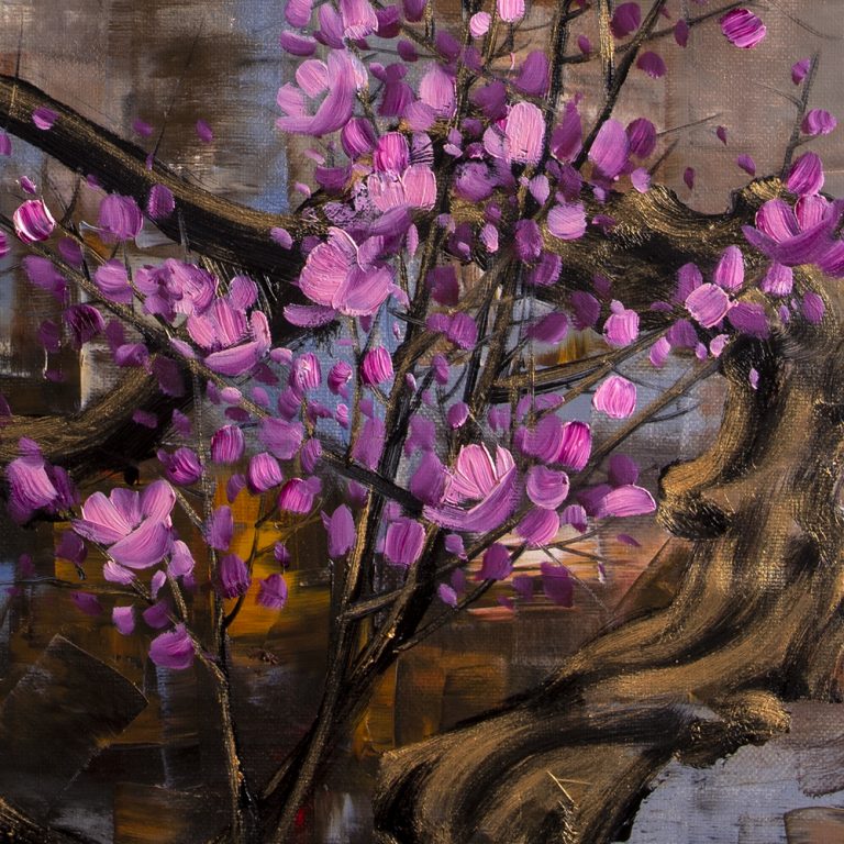 plum blossoms canvas oil painting
