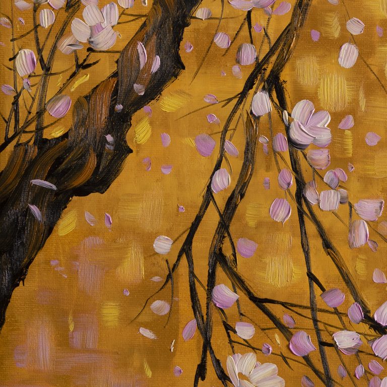 plum blossoms oil painting