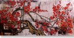 plum blossoms oil painting oversized canvas art