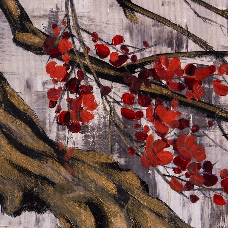 plum blossoms oil painting oversized canvas art