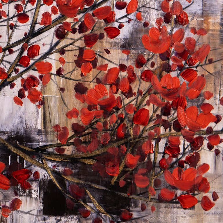 plum blossoms oil painting oversized canvas art