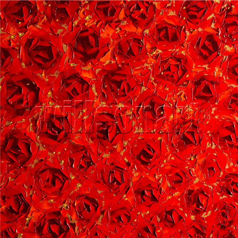 red rose oil painting 24x24inches